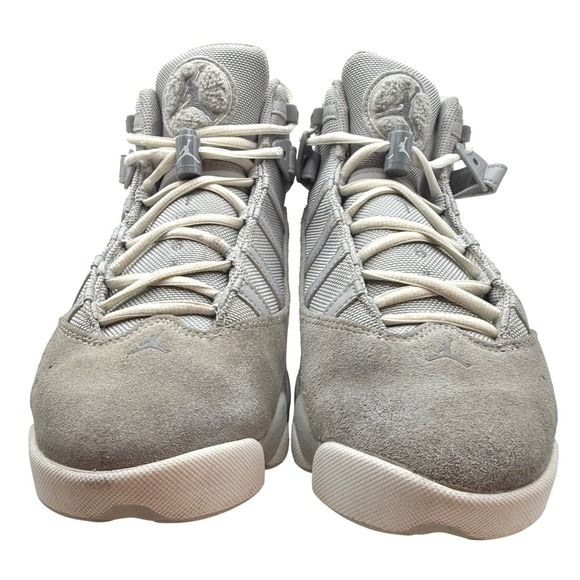 Jordan Mens 6 Rings Basketball Shoes Wolf Gray Jumpman Sneakers Athletic Size 10 - Picture 4 of 14